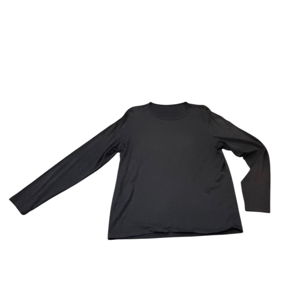 Icebreaker Black Long-Sleeve Peter crew neck with flaw